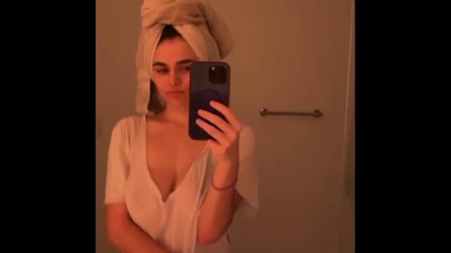 Megan Guthrie Mirror Tits Tease Video Leaked